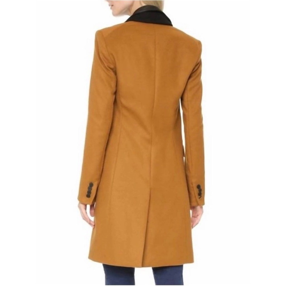 Veronica Beard Chesterfield Dickey Camel Wool Cashmere Long Coat Size 2 - Picture 10 of 10